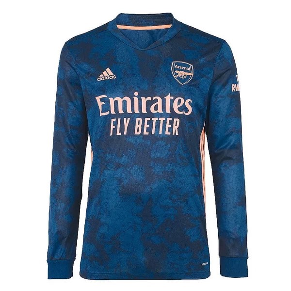 Tailandia Camiseta Arsenal 3ª Kit ML 2020 2021 Azul